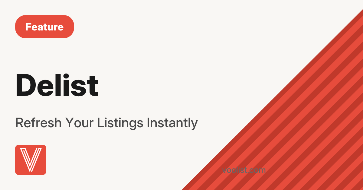 Delist & Relist | Keep Listings Fresh | Voolist | Voolist